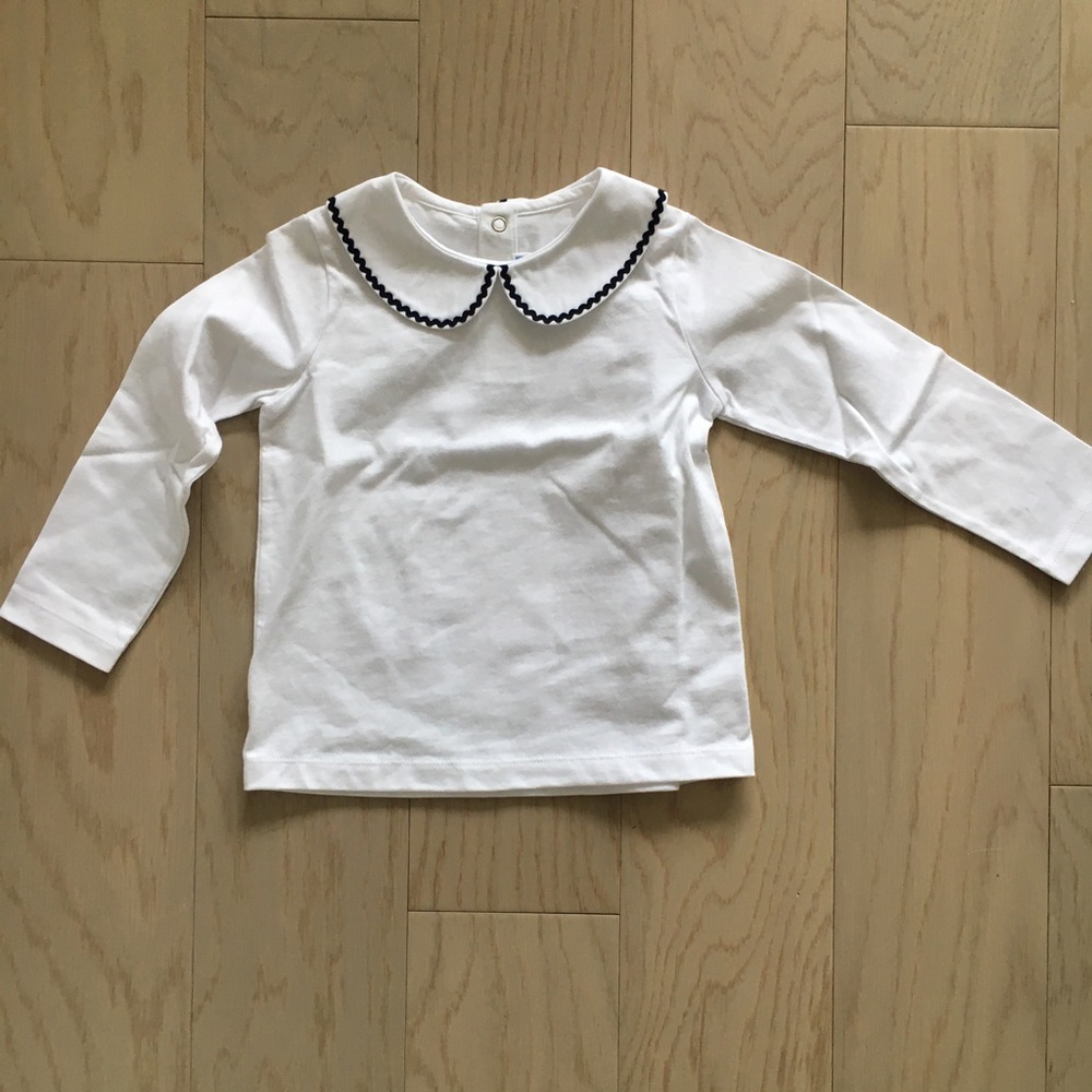 New without tag Jacadi Peter pan collar blouse
